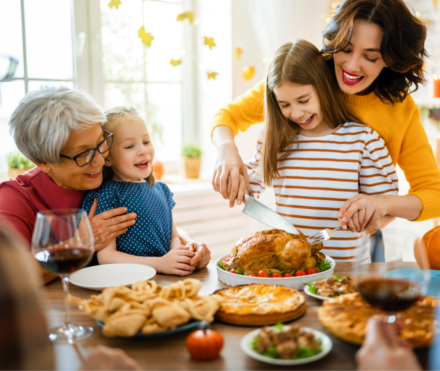 Hosting and being with family